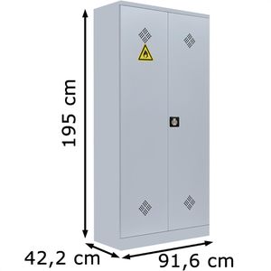 Produktbild für Umweltschrank Lüllmann 566250, lichtgrau