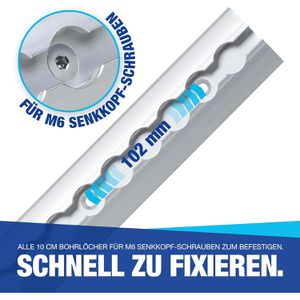 Produktbild für Airlineschiene NTG Standard, Set, zum Schrauben, 4 Stück