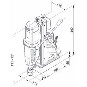 Produktbild für Magnetbohrmaschine BDS MABasic 850, 1800W