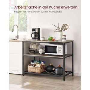 Produktbild für Küchenregal Vasagle KKI001B02, graubraun