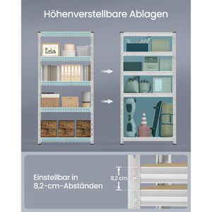 Produktbild für Schwerlastregal Songmics 5 Holzböden