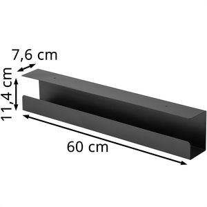 Produktbild für Kabelwanne Bisley DKKS333, schwarz