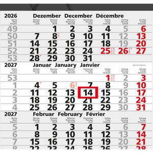Produktbild für 5-Monatskalender Geiger Quintus, Jahr 2027