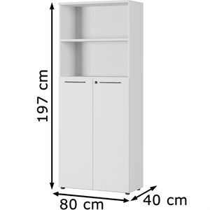 Produktbild für Kombischrank Germania Agenda, 4236-69, lichtgrau