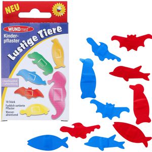 Pflaster WUNDmed Lustige Tiere, 10 Strips