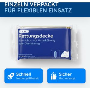 Produktbild für Rettungsdecke Flexeo 10 Stück
