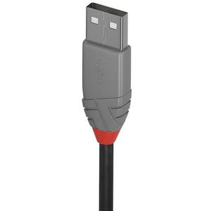 Produktbild für USB-Kabel Lindy 36672 Anthra Line, USB 2.0, 1 m