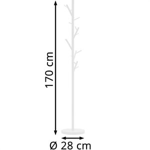 Produktbild für Garderobenständer jankurtz Tree, 494306, weiß