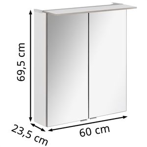 Produktbild für Spiegelschrank Fackelmann B.perfekt 84103, weiß