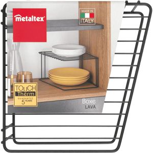 Produktbild für Küchenregal Metaltex Boxe Lava, 361301000, schwarz