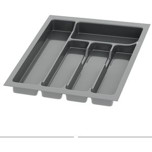 Besteckkasten Sossai Divio, anthrazit, aus Kunststoff