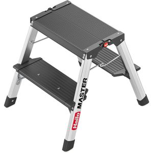 Produktbild für Klapptritt Hailo Master D70, 10000-121, eloxiertes Aluminium