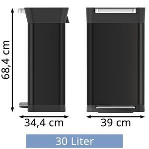 Produktbild für Mülleimer JosephJoseph Titan, schwarz