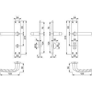 Produktbild für Drückergarnitur Hoppe-AG 2534073 Birmingham