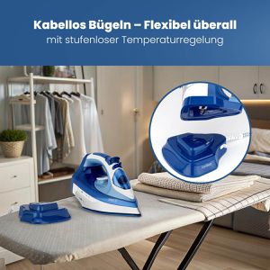 Produktbild für Bügeleisen Clatronic DB 3706, kabellos, 2400 Watt