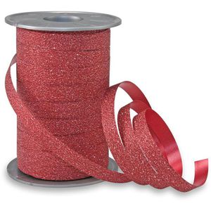 Geschenkband Präsent Poly Glitter, dunkelrot
