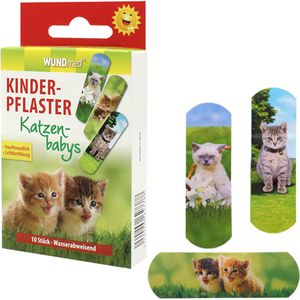 Pflaster WUNDmed Katzenbabys, 10 Strips