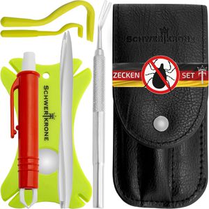 Zeckenzange Schwertkrone Zecken-Set 6-teilig