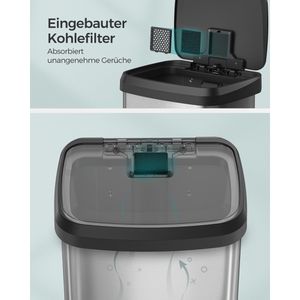 Produktbild für Mülleimer Songmics LTB520E68, silber