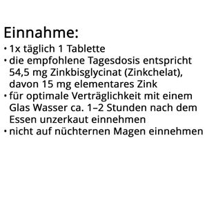Produktbild für Zink natural-elements 365 Tabletten
