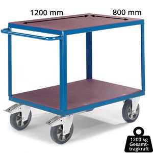 Produktbild für Tischwagen Rollcart 02-1368, aus Metall &amp; Holz