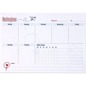 Produktbild für Tischkalender Staufen 044016100, Wochenplaner quer