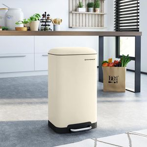 Produktbild für Mülleimer Songmics LTB001A01, elfenbeinfarben