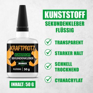 Produktbild für Sekundenkleber Kraftprotz Kunststoff, KPFP50