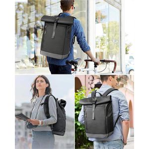 Produktbild für Laptop-Rucksack Inateck BP01003, Roll-Top, schwarz