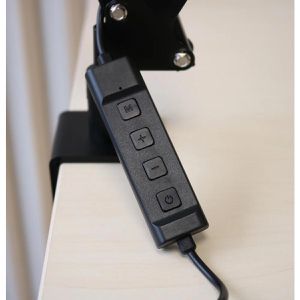 Produktbild für Schreibtischlampe Unilux Swingoled 2.0, schwarz, LED, dimmbar