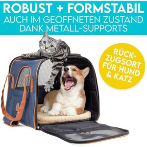 Produktbild für Tiertransportbox HUND-IST-KÖNIG Gr. S, aus Stoff