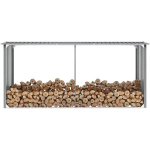 Produktbild für Holzunterstand vidaXL Holzlagerschuppen, grau