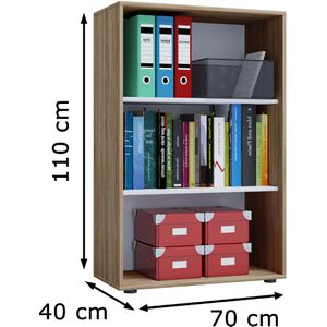 Produktbild für Aktenregal VCM Lona XL, 913919, Holz