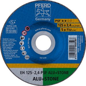 Trennscheibe PFERD-TOOLS PSF ALU+STONE, Bohrungs-Ø 22,23 mm