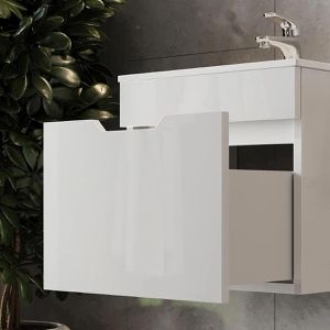 Produktbild für Waschtisch Vicco Stefanie, hängend, weiß