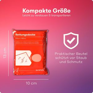 Produktbild für Rettungsdecke PURAHELP 5 Stück