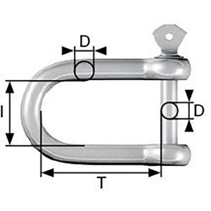 Produktbild für Schäkel Dörner+Helmer 4818524, 80kg