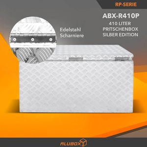 Produktbild für Fahrzeugbox ALUBOX-Alukiste ABX-R410P, Aluminium Riffelblech