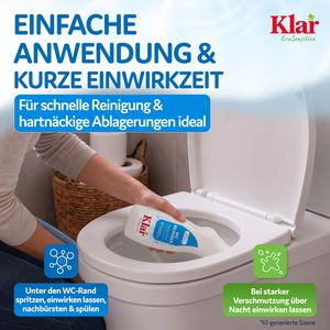 Produktbild für WC-Reiniger Klar Sensitiv, flüssig