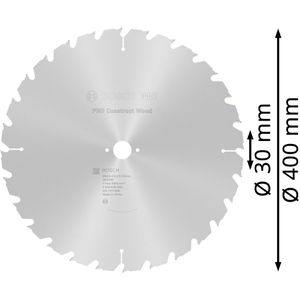 Produktbild für Kreissägeblatt Bosch PRO Construct Wood 2608640693