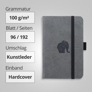 Produktbild für Notizbuch Dingbats D5423GY Wildlife, Kunstleder Hardcover