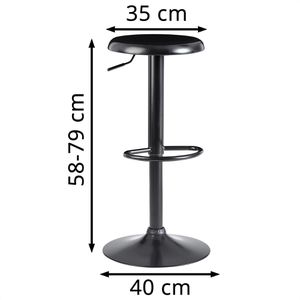 Produktbild für Barhocker Wohnling WL6.193, drehbar