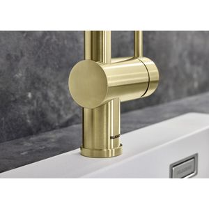 Produktbild für Küchenarmatur BLANCO LINUS-S, satin gold