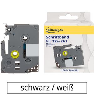 Schriftband Böttcher-AG für Brother TZe-261, 36mm