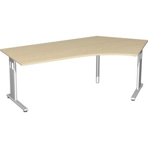 Produktbild für Schreibtisch Geramöbel Flex S-618316-AS, ahorn / silber