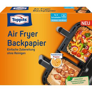 Backpapier Toppits für Heißluftfritteusen, 12 x 20 cm