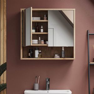 Produktbild für Spiegelschrank Vicco Eliza Viking Oak, eiche