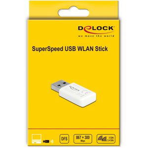 Produktbild für WLAN-Adapter DeLock AC1200, 12770, Nano, USB 3.0