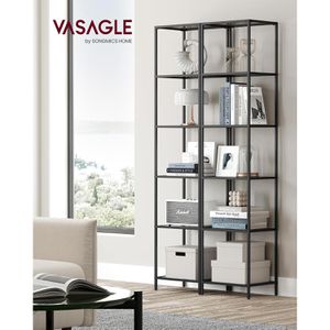 Produktbild für Bücherregal Vasagle LGT500G01, schwarz