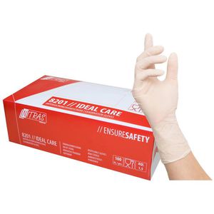 Einmalhandschuhe NITRAS Ideal Care, weiß, 100 Stück